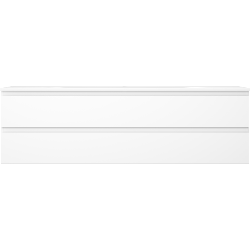 Mexen Orio kúpeľňová skrinka 160 cm s umývadlom Vela, 2 zásuvky, biela matná - 91A10-16047-2-BFF01-W23M01