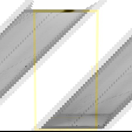 Mexen Apia posuvné sprchové dvere 140 cm, transparentné, zlaté - 845-140-000-50-00