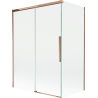 Mexen Rox sprchová zástena 2-krídlová posuvná 120 + 70 x 150 cm, transparentná, ružové zlato - 8C9-120-070-60-00