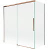 Mexen Rox sprchová zástena 2-krídlové posuvné dvere 150 + 70 x 150 cm, transparentné, ružové zlato - 8C9-150-070-60-00