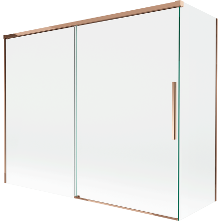 Mexen Rox posuvný sprchovací panel 2-dverový 190 + 80 x 150 cm, transparentný, ružové zlato - 8C9-190-080-60-00