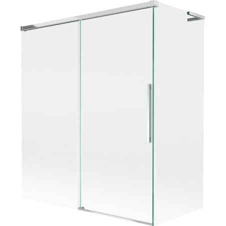 Mexen Rox L vaňová zástenka dvojkrídlová posuvná 140 + 70 x 150 cm, transparentná, chróm - 8C9L-140-070-01-00
