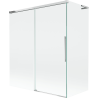Mexen Rox L vaňová zástenka dvojkrídlová posuvná 140 + 70 x 150 cm, transparentná, chróm - 8C9L-140-070-01-00