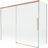 Mexen Rox vaňa posuvná zástena 2-krídlová 190 + 80 x 150 cm, transparentný, kefovaná meď - 8C9-190-080-65-00