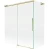 Mexen Rox L vaňová zástena 2-krídlová rozšíriteľná 140 + 70 x 150 cm, transparentná, zlatá - 8C9L-140-070-50-00