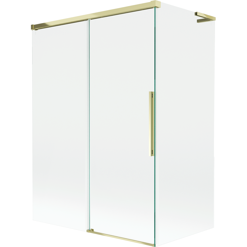 Mexen Rox L vaňová zástena 2-krídlová posuvná 120 + 70 x 150 cm, transparentná, zlatá - 8C9L-120-070-50-00