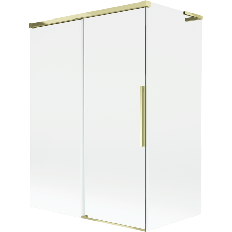 Mexen Rox L vaňová zástena 2-krídlová posuvná 120 + 70 x 150 cm, transparentná, zlatá - 8C9L-120-070-50-00