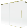 Mexen Rox L paraván na vaňu 2-krídlový posuvný 180 + 80 x 150 cm, transparentný, zlatý - 8C9L-180-080-50-00