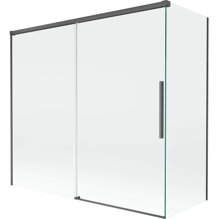 Mexen Rox sprchová zástena 2-krídlová posuvná 170 + 70 x 150 cm, transparentná, brúsený gun gray - 8C9-170-070-66-00