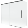 Mexen Rox 2-dverový posuvný sprchový kút 180 + 90 x 150 cm, transparentný, brúsená sivá - 8C9-180-090-66-00