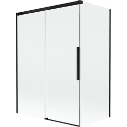 Mexen Rox sprchová zástená 2-krídlová posuvná 120 + 70 x 150 cm, transparentná, čierna - 8C9-120-070-70-00