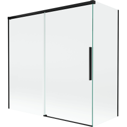Mexen Rox 2-krídlová posuvná vaňová zástena 160 + 70 x 150 cm, transparentná, čierna - 8C9-160-070-70-00