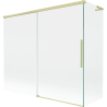 Mexen Rox L vaňová zástená 2-krídlová posuvná 180 + 80 x 150 cm, transparentná, zlatá brúsená - 8C9L-180-080-55-00