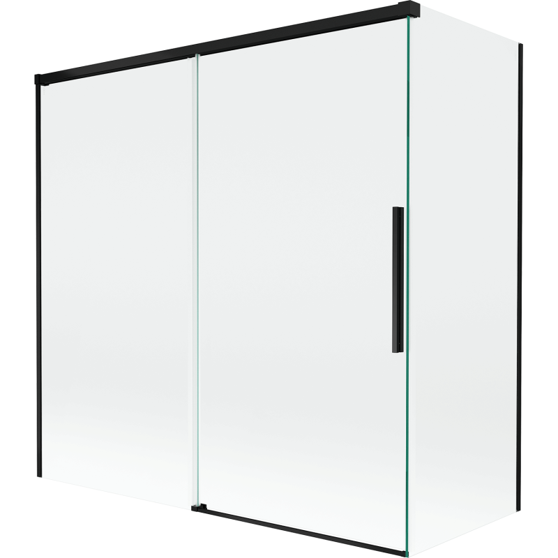 Mexen Rox dvojkrídlový sprchový kút 160 + 80 x 150 cm, transparentný, čierny - 8C9-160-080-70-00