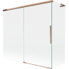Mexen Rox L sprchová zástena na vaňu 2-krídlová posuvná 170 + 70 x 150 cm, transparentná, ružové zlato - 8C9L-170-070-60-00