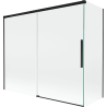 Mexen Rox sprchová zástena posuvná 2-krídlová 180 + 90 x 150 cm, priehľadná, čierna - 8C9-180-090-70-00