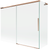 Mexen Rox L vaňový zástena 2-krídlové posuvné 190 + 90 x 150 cm, transparentné, ružové zlato - 8C9L-190-090-60-00