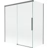 Mexen Rox sprchová zásteny 2-krídlová zasúvacia 140 + 70 x 150 cm, priehľadná, gun metal - 8C9-140-070-95-00