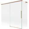 Mexen Rox L vaňová zástena 2-krídlová posuvná 170 + 70 x 150 cm, transparentná, brúsená meď - 8C9L-170-070-65-00