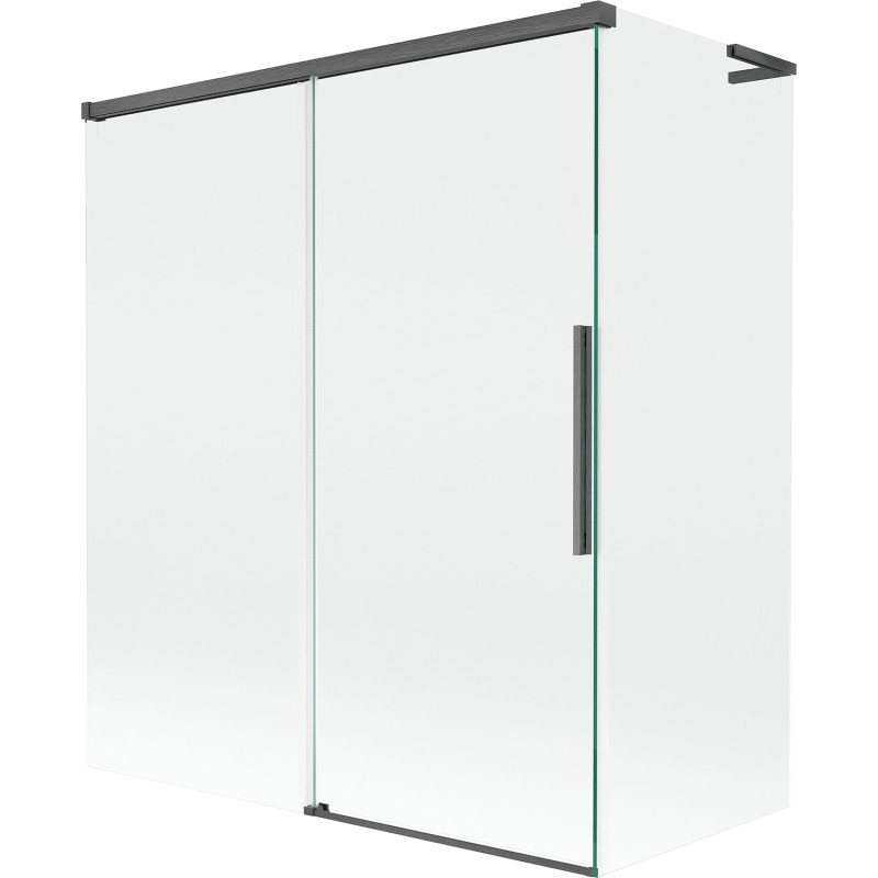 Mexen Rox L dvojkrídlová vaňová zástena rozťahovacia 140 + 70 x 150 cm, transparentná, brúsená pušková šedá