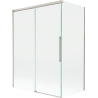 Mexen Rox sprchová zástenka 2-krídlová posuvná 120 + 70 x 150 cm, priehľadná, brúsený nikel - 8C9-120-070-97-00