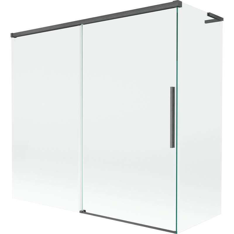 Mexen Rox L 2-krídlový sprchový zástena s výsuvným systémom 170 + 75 x 150 cm, transparentný, brúsený gun gray