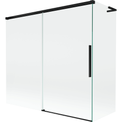Mexen Rox L sprchovacia zástena vaničková 2-krídlová posuvná 170 + 70 x 150 cm, transparentná, čierna - 8C9L-170-070-70-00