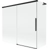 Mexen Rox L vaňa paraván 2-krídlový posuvný 170 + 70 x 150 cm, transparentný, čierny - 8C9L-170-070-70-00