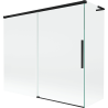 Mexen Rox L sprchová zástenka 2-krídlová posuvná 180 + 90 x 150 cm, transparentná, čierna - 8C9L-180-090-70-00