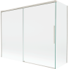 Mexen Rox sprchová zástena 2-krídlová posuvná 190 + 80 x 150 cm, transparentná, brúsený nikel - 8C9-190-080-97-00
