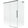 Mexen Rox L vaňová zástena 2-krídlová posuvná 120 + 70 x 150 cm, transparentná, gun metal - 8C9L-120-070-95-00
