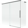 Mexen Rox L vaňová zástena 2-dielna posuvná 160 + 70 x 150 cm, transparentná, gun metal - 8C9L-160-070-95-00