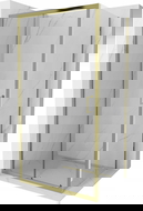 Mexen Apia posuvná sprchová kabína 140 x 80 cm, transparentná, zlatá - 840-140-080-50-00