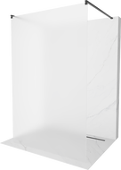 Mexen Kioto voľne stojaca sprchová stena 110 x 200 cm, inovať 8 mm, čierna - 800-110-002-70-30