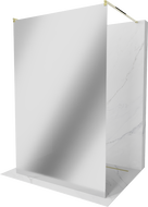 Mexen Kioto voľne stojaca sprchová stena 110 x 200 cm, zrkadlo 8 mm, zlatá - 800-110-002-50-50