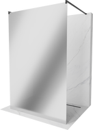 Mexen Kioto samostatne stojaca sprchová zástena 120 x 200 cm, zrkadlo 8 mm, čierna - 800-120-002-70-50