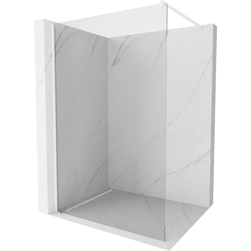 Mexen Kioto sprchová stena Walk-in 150 x 200 cm, priehľadná 8 mm, biela - 800-150-101-20-00