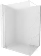 Mexen Kioto sprchová stena Walk-in 80 x 200 cm, námraza 8 mm, biela - 800-080-101-20-30