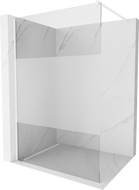 Mexen Kioto sprchová stena Walk-in 70 x 200 cm, transparentná/mrazená 8 mm, biela - 800-070-101-20-35