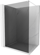 Mexen Kioto sprchová stena Walk-in 100 x 200 cm, grafit 8 mm, biela - 800-100-101-20-40