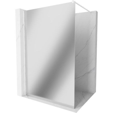 Mexen Kioto sprchová stena Walk-in 70 x 200 cm, zrkadlo 8 mm, biela - 800-070-101-20-50