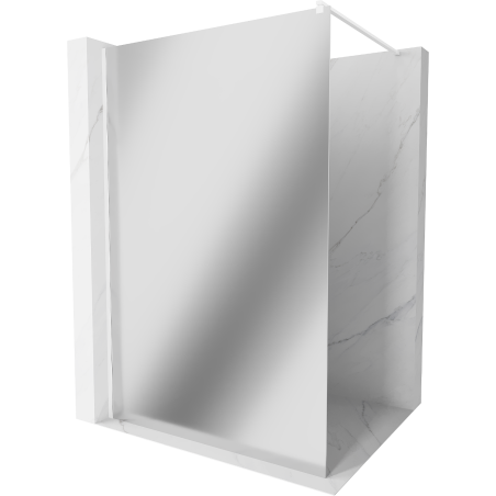 Mexen Kioto sprchová stena Walk-in 80 x 200 cm, zrkadlo 8 mm, biela - 800-080-101-20-50