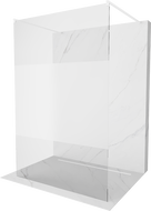 Mexen Kioto voľne stojaca sprchová stena 100 x 200 cm, transparentnéné/inovať 8 mm, biela - 800-100-002-20-35