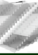 Mexen Apia posuvná sprchová kabína 100 x 100 cm, biele pásy, chróm - 840-100-100-01-20