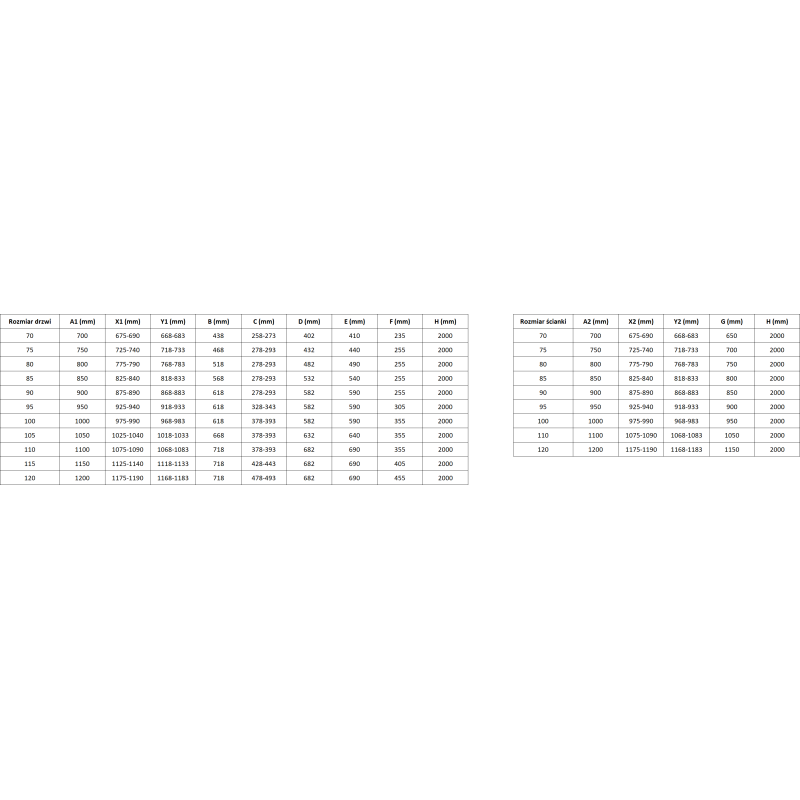 Mexen Mist-H T sprchová kabína s otočnými dverami ľavá 85 x 100 cm, transparentná, zlatá brúsená - 8A5T-085-100-55-00-L