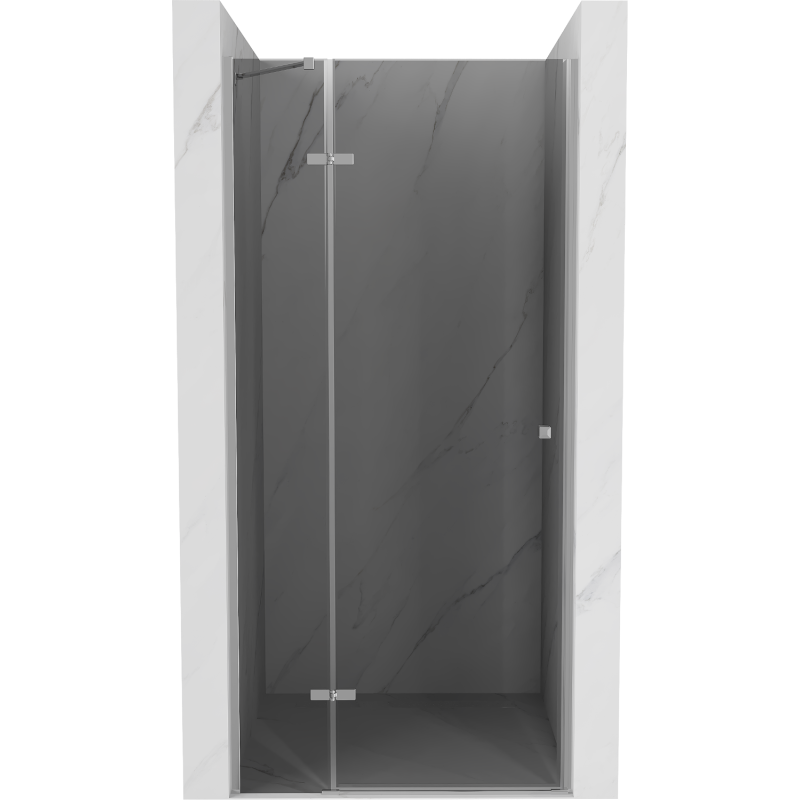 Mexen Roma sprchové dvere otváracie 80 cm, grafit, chróm - 854-080-000-01-40