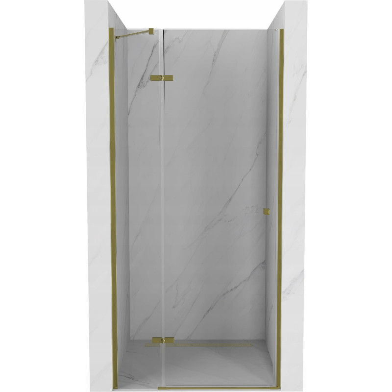 Mexen Roma sprchové dvere otočné 80 cm, transparentné, zlaté - 854-080-000-50-00