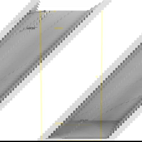 Mexen Roma sprchové dvere otočné 80 cm, transparentné, zlaté - 854-080-000-50-00
