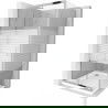 Mexen Apia sprchová kabína, posuvné dvere 100 x 100 cm, pruhy, chrómová + závesný bidet Flat - 840-100-100-01-20-4010