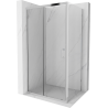 Mexen Apia posuvný sprchový kút 90 x 80 cm, priehľadný, chróm - 840-090-080-01-00
